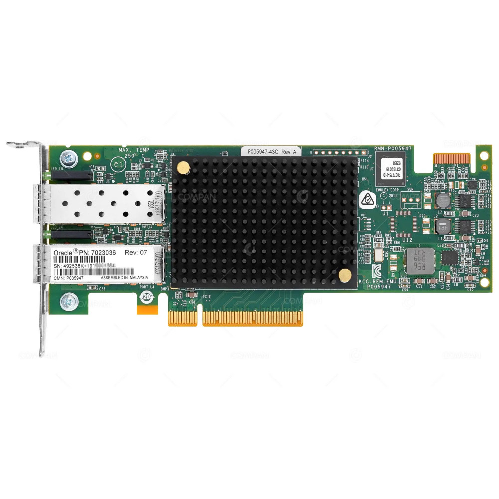 7023036  SUN ORACLE DUAL PORT 16GB SFP+ FC ADAPTER LOW PROFILE FOR SPARC T7-1