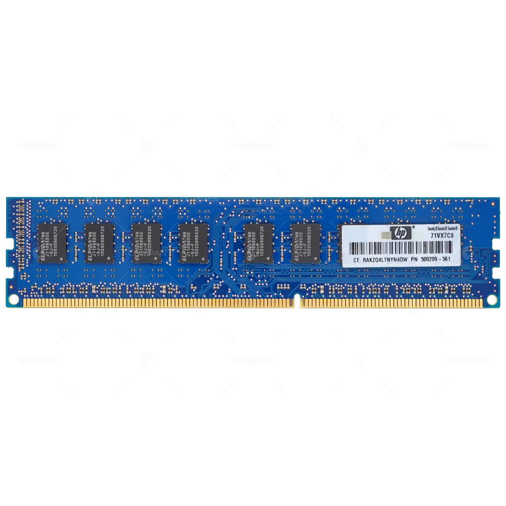 500209-561  HP MEMORY 2GB 2RX8 PC3 10600 DDR3 1333