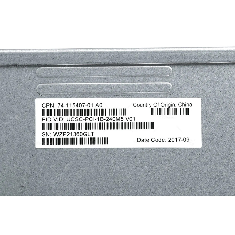 UCSC-PCI-1B-240M5 CISCO RISER 1B WITH CAGE 3X PCI-E X8 SLOTS FOR UCS C240 M5