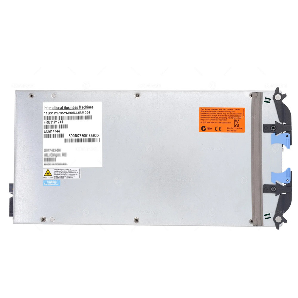 31P1741 IBM DS8800 4-PORT 8GB SFP FIBRE CHANNEL ADAPTER FOR U1500 PSERIES