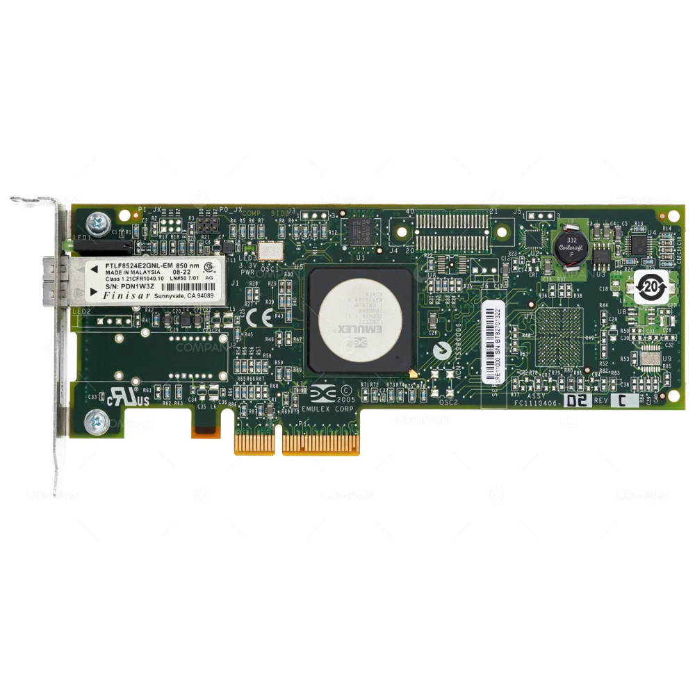 375-3396-01 SUN SINGLE PORT 4GB SFP FIBRE CHANNEL PCI-E CARD LOW PROFILE