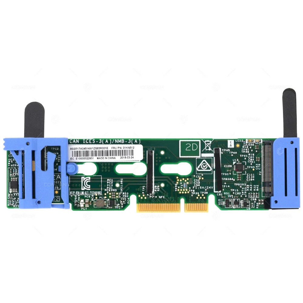 01KN512 IBM LENOVO DUAL PORT M.2 SATA 2080 KIT ADAPTER FOR THINKSYSTEM