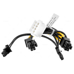 CBL-PWEX-1040  SUPERMICRO 8-PIN TO 2X6+2-PIN GPU POWER CABLE 0.05M