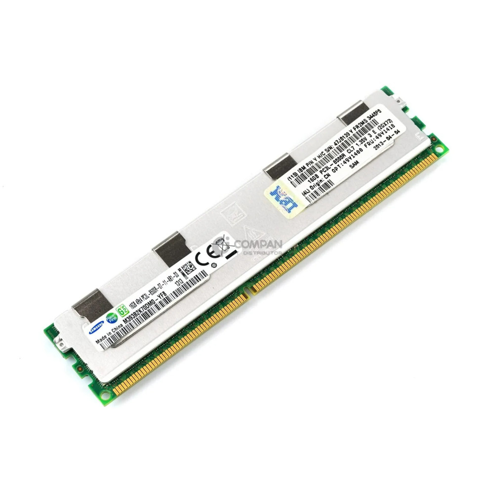 49Y1418 IBM DDR3 16GB 4RX4 PC3L-8500 1066MHZ RDIMM CL7