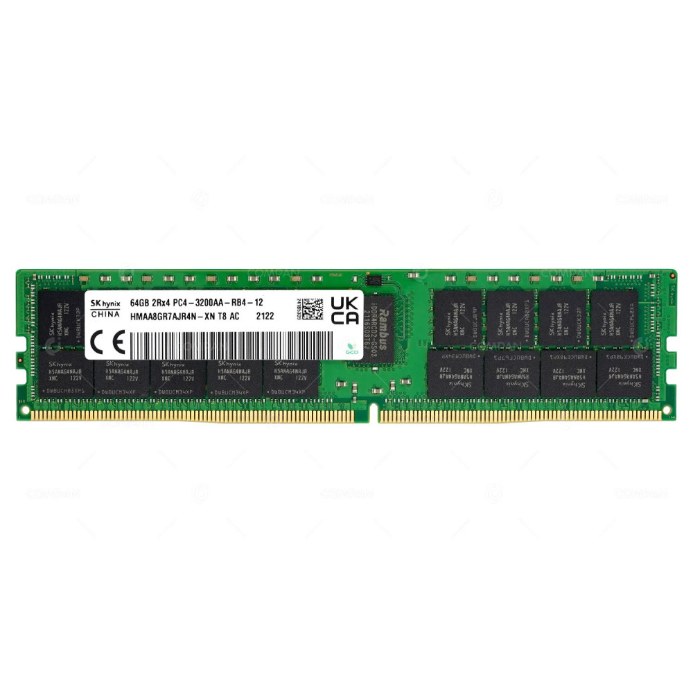 HMAA8GR7AJR4N-XN HYNIX DDR4 64GB 2RX4 PC4-25600 3200MHZ RDIMM CL22
