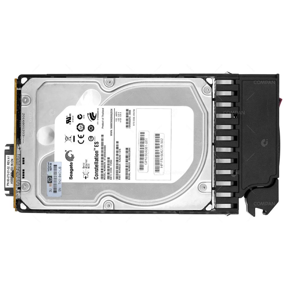 604081-001 HP HDD 2TB 7.2K SAS 6G 3.5" LFF FOR HPE MSA P2000