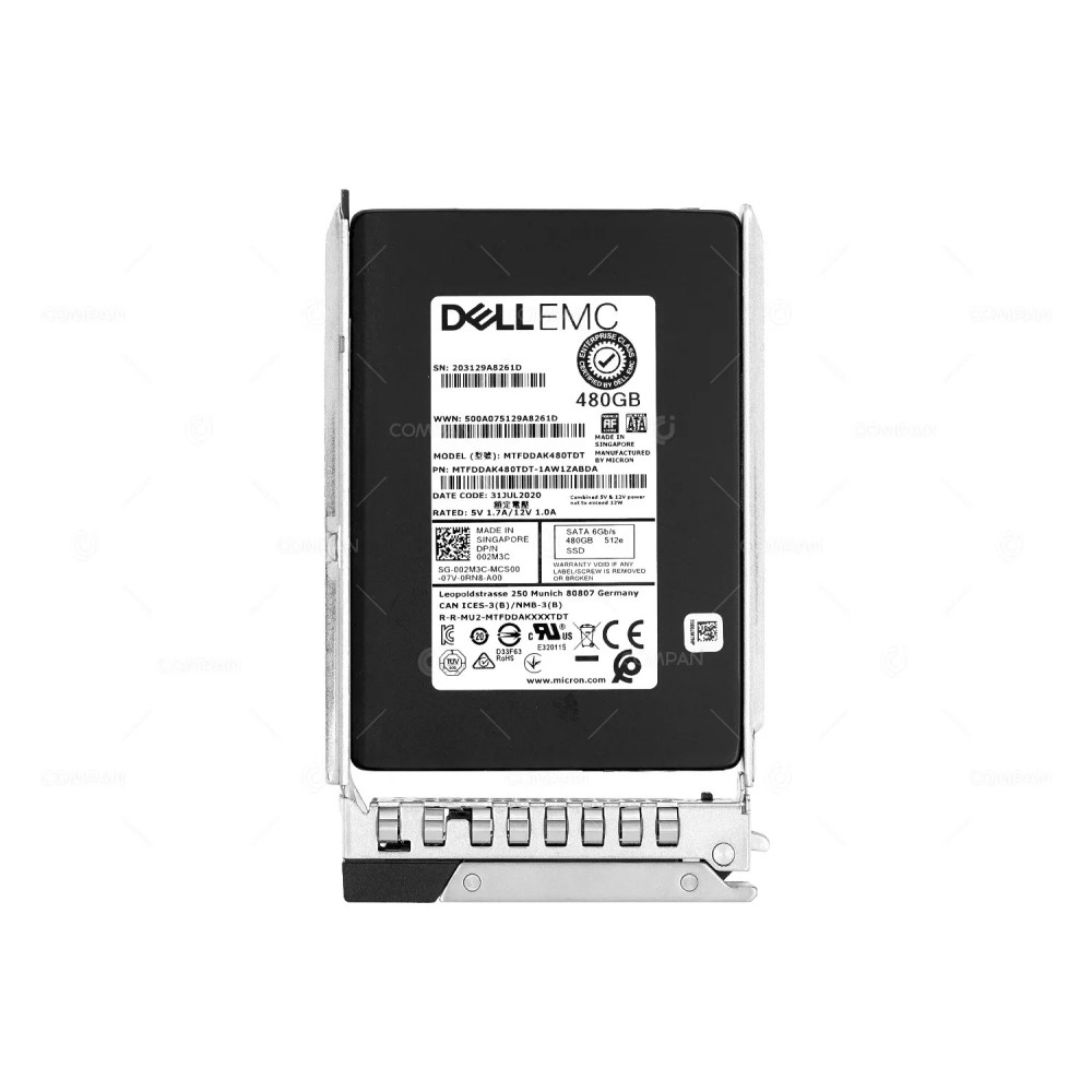 02M3C G14  DELL 480GB 6G SATA 2.5 SFF SSD