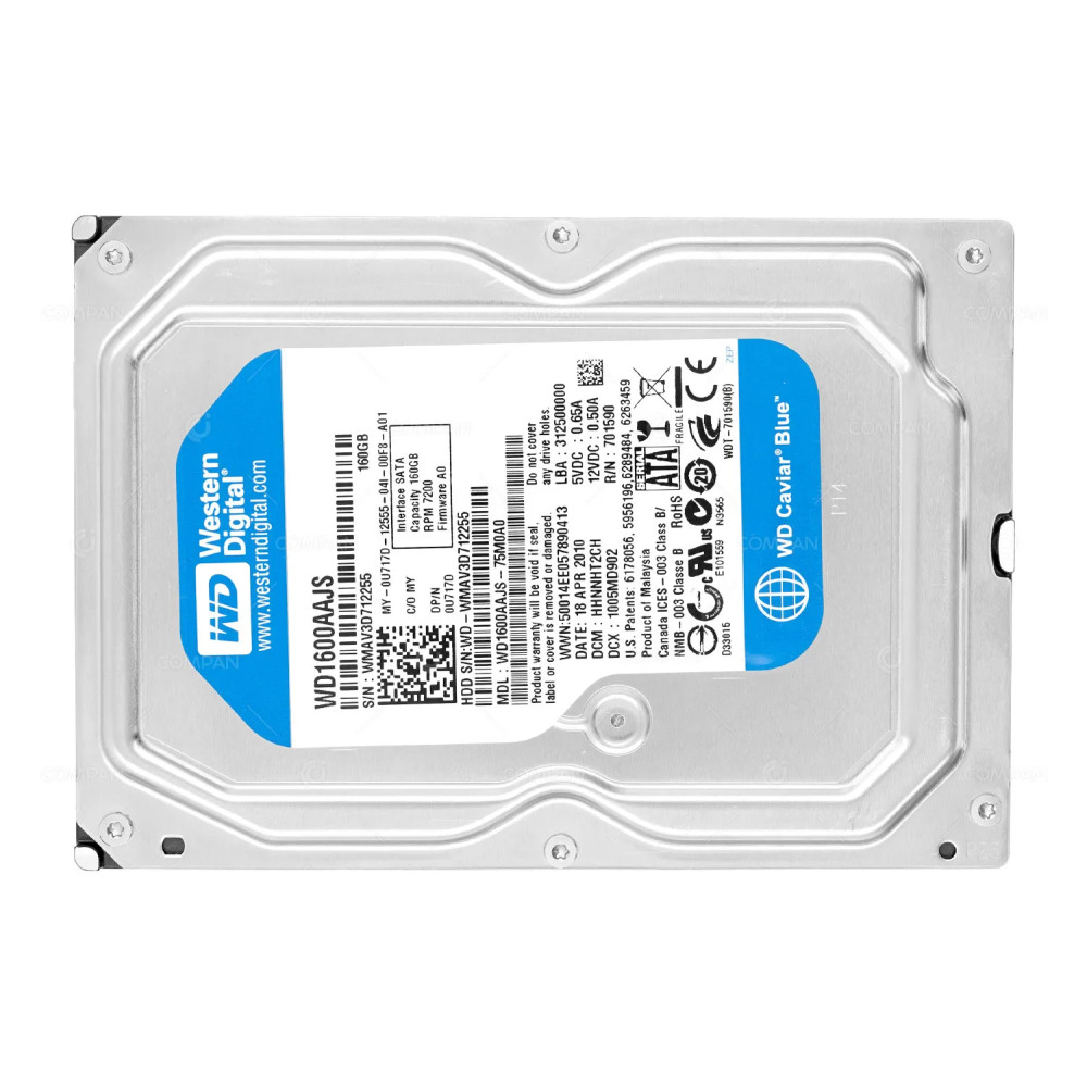 U717D  DELL HARD DRIVE 160GB 7.2K 6G SATA 3.5 LFF HOT-SWAP