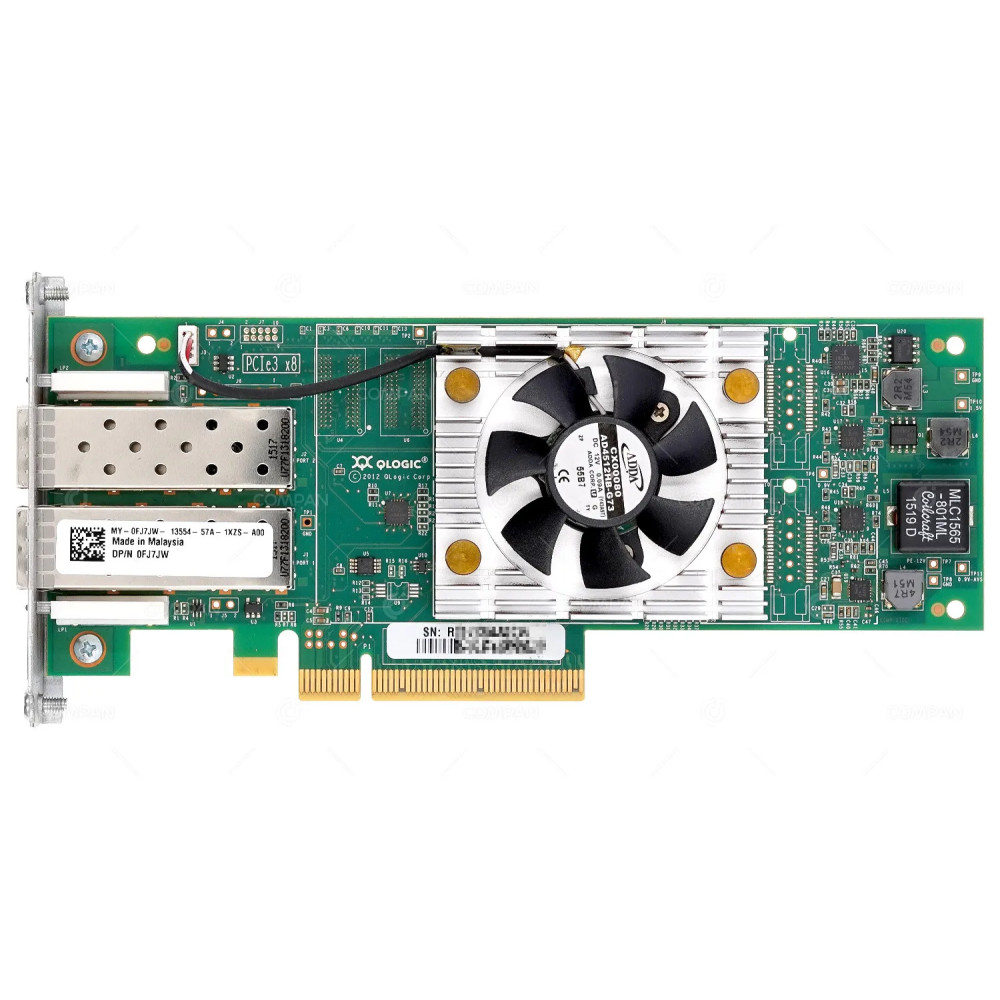 FJ7JW  DELL DUAL PORT 16G SFP+ PCI-E GEN3 X8 NETWORK ADAPTER FOR SCV2020