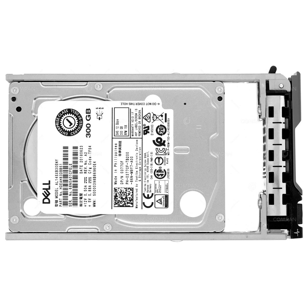 377CF  DELL HDD 300GB 15K SAS 12G 2.5" SFF FOR POWEREDGE G13