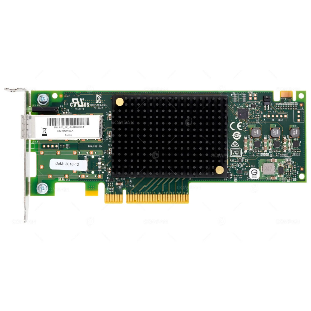 A3C40195666 LP  FUJITSU EMULEX LPE31000-M6-F 32GB SINGLE PORT SFP+ PCIE FIBRE CHANNEL ADAPTER LOW PROFILE FOR RX2530 M5