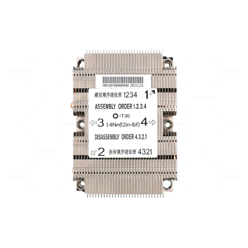 V00200Y000000000  INSPUR HEATSINK SOCKET LGA3647 2U FOR NF5280M5