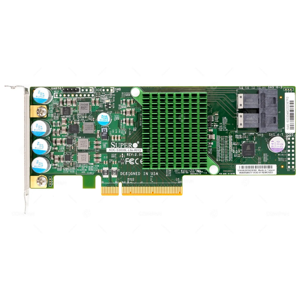 AOC-S3008L-L8E-RI13 LP  SUPERMICRO 2X 12G SFF-8643 EIGHT-PORT SAS INTERNAL HOST BUS ADAPTER LOW PROFILE FOR RUBRIK R6410