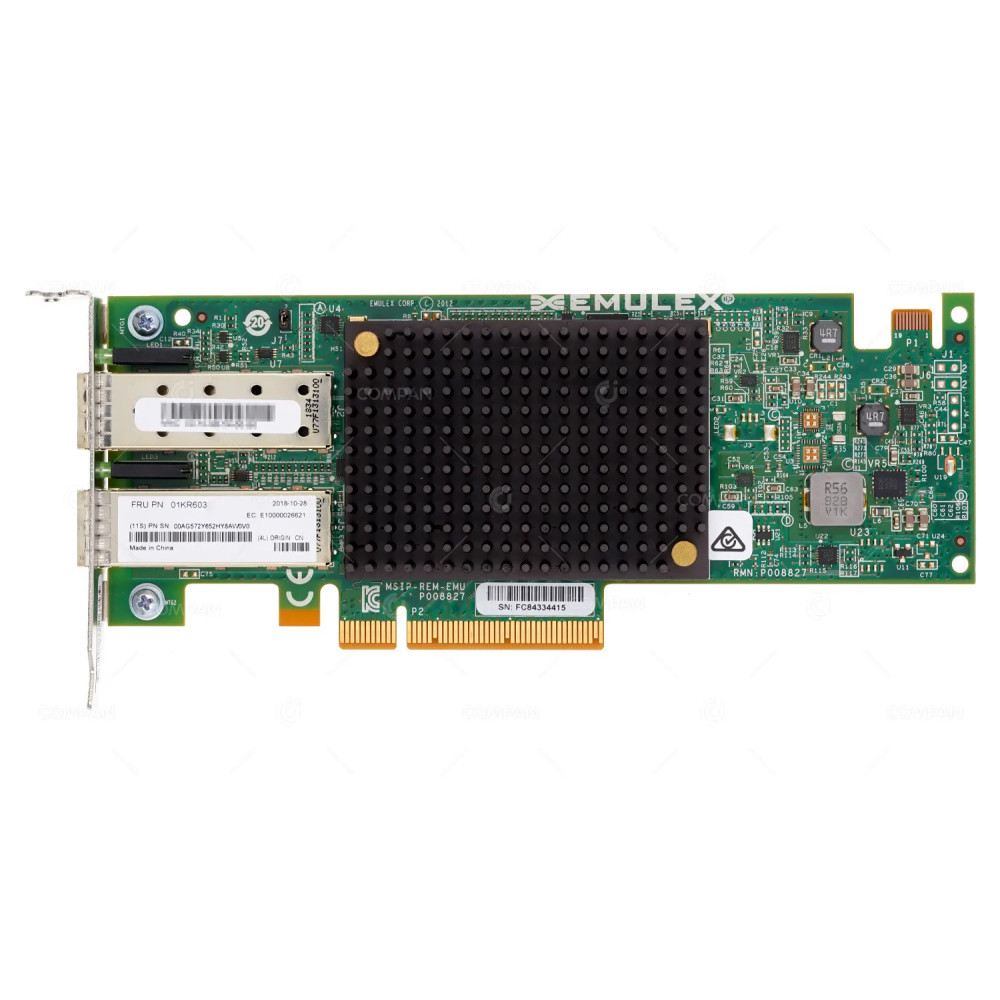 01KR603 LP  LENOVO EMULEX DUAL PORT 10G SFP+ PCIE 3.0 X8 NETWORK INTERFACE ADAPTER FOR NX360 M5 SR630 SR550 SR850 SR950