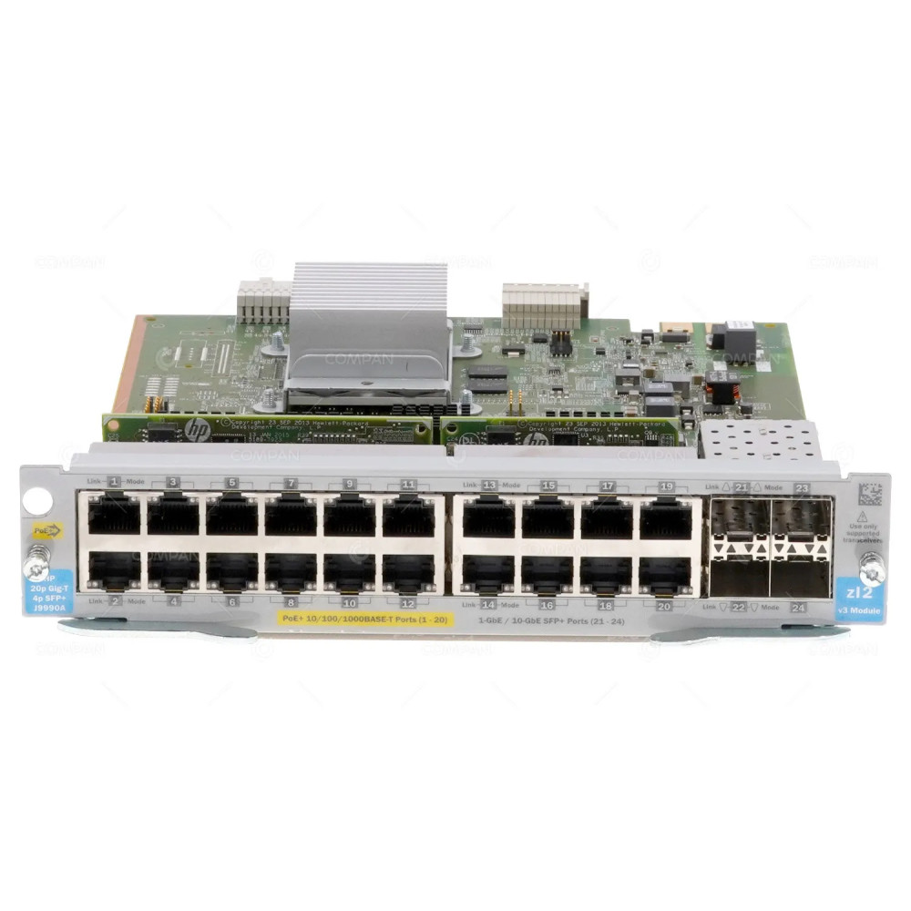 J9990A  HP 20 X 1GB POE+, 4 X 10GB SFP+ V3 MODULE