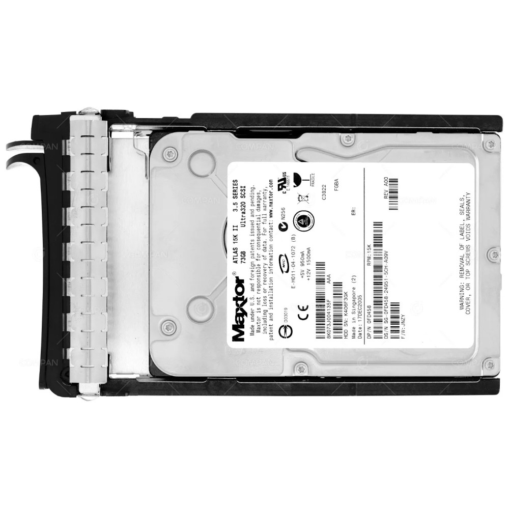 FD458 DELL HDD 73GB 15K U320 SCSI 3.5" LFF FOR DELL POWEREDGE