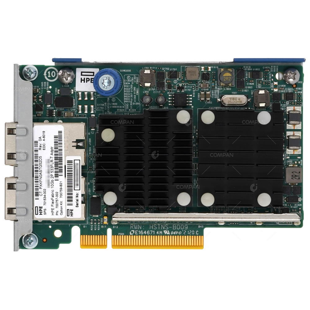 701534-002 HP FLEXFABRIC 533FLR-T DUAL PORT 10GB RJ-45 ADAPTER FOR DL380 G9