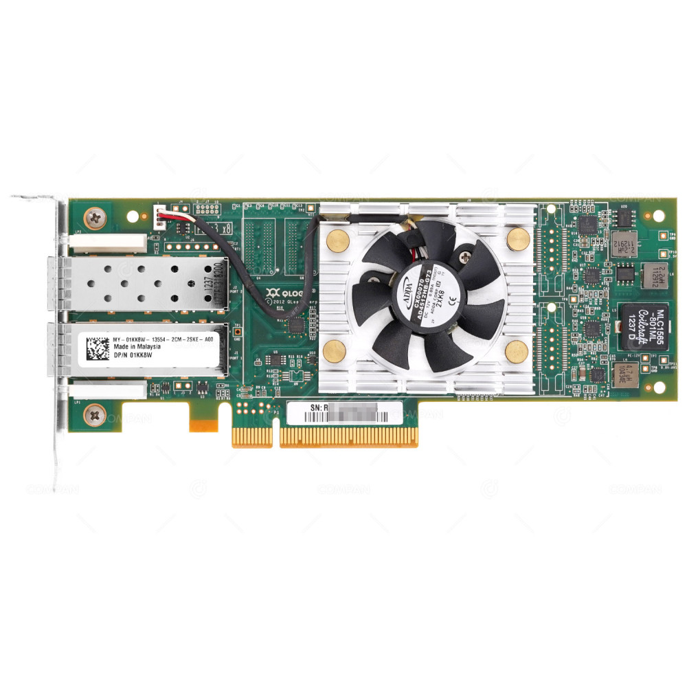 1KK8W LP  DELL QLOGIC QLE2662L DUAL PORT 16G SFP+ FC PCIE X8 NETWORK ADAPTER LOW PROFILE FOR SC8000