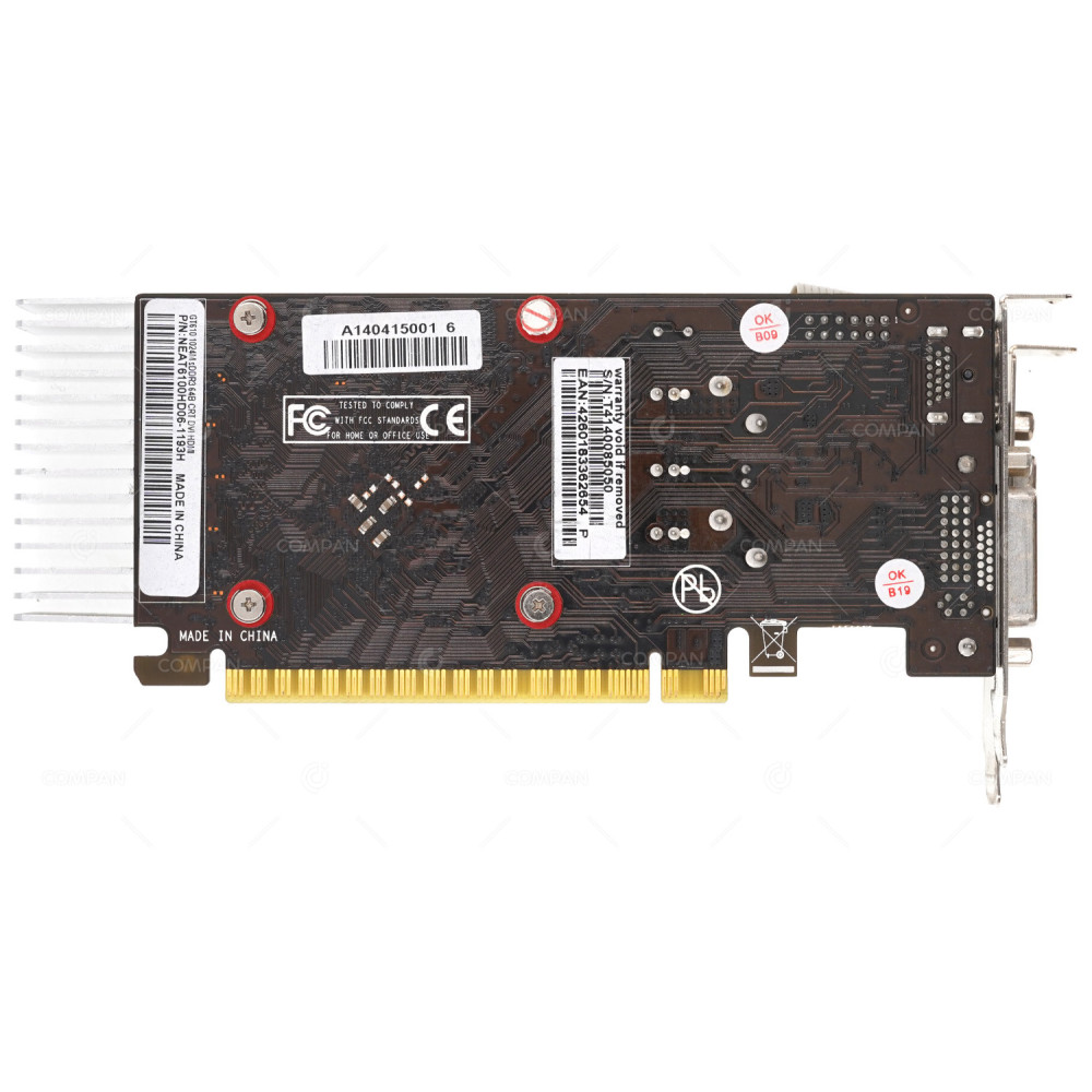 NEAT6100HD06-1193H  PALIT NVIDIA GT610 1GB DDR3 48 CUDA CORES PCIE 2.0 X16 CPU GRAPHICS CARD