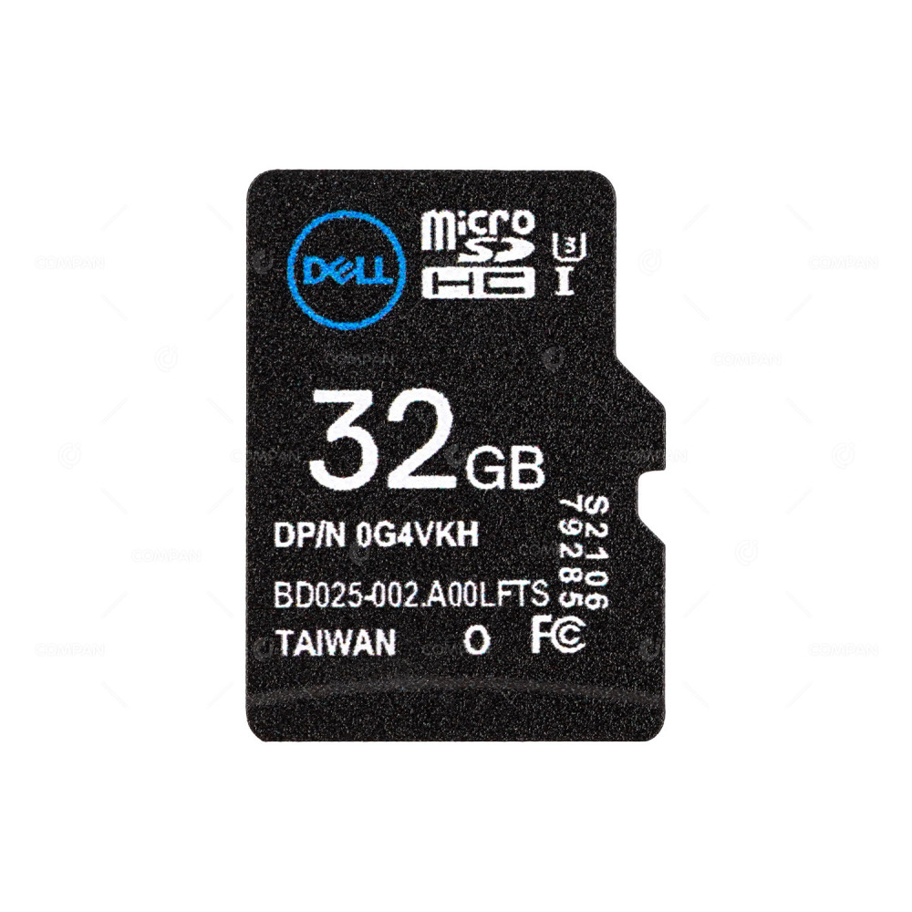 G4VKH  DELL 32GB MICRO SD HC FLASH MEMORY CARD