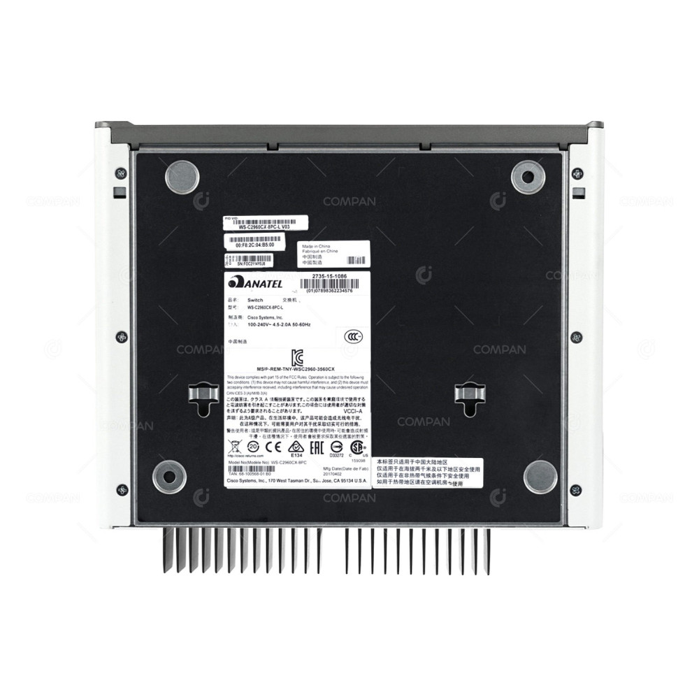 Cisco WS-C2960CX-8PC-L 8x RJ-45 1Gb 2x RJ-45/SFP 1Gb Power over Ethernet Switch