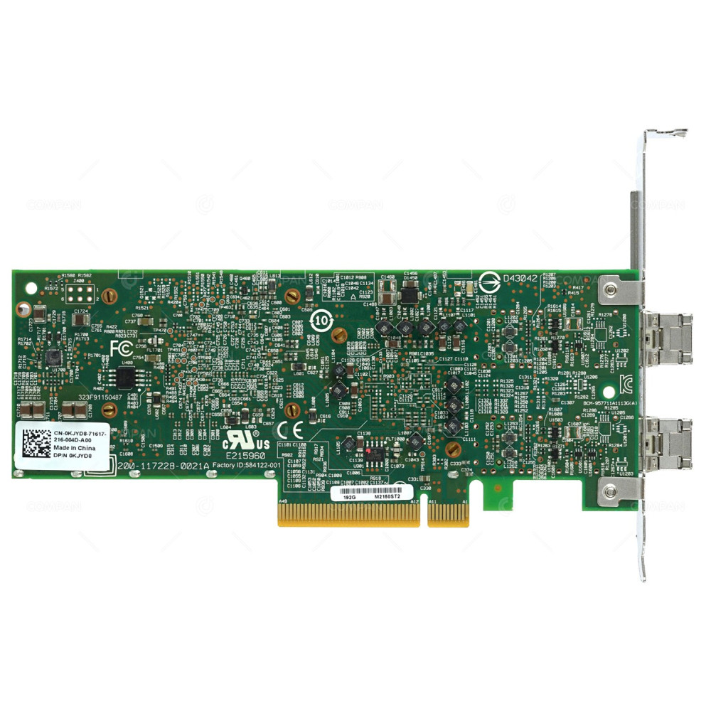 KJYD8 DELL BROADCOM 57711 10GB DUAL PORT NETWORK ADAPTER