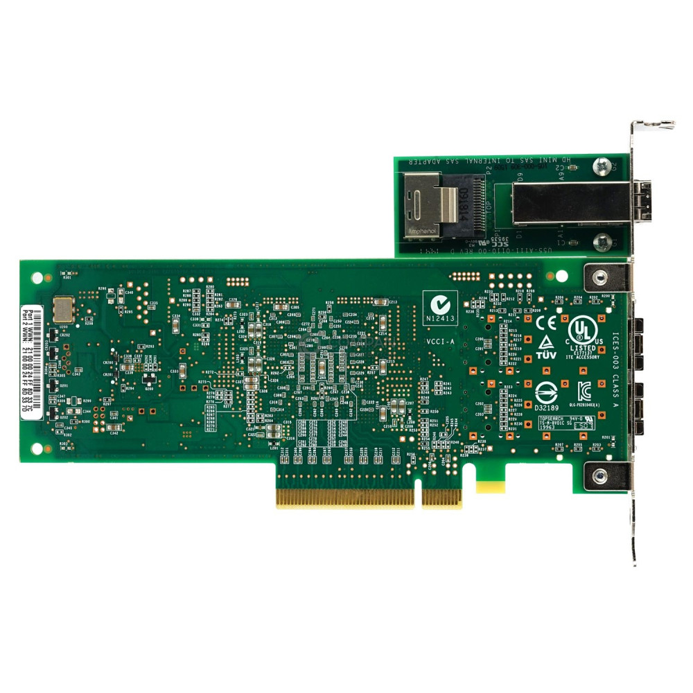 PX2810403-43 QLOGIC QLE2562-WB 2-Port 8Gb FC Adapter With Mini-SAS HD Interface