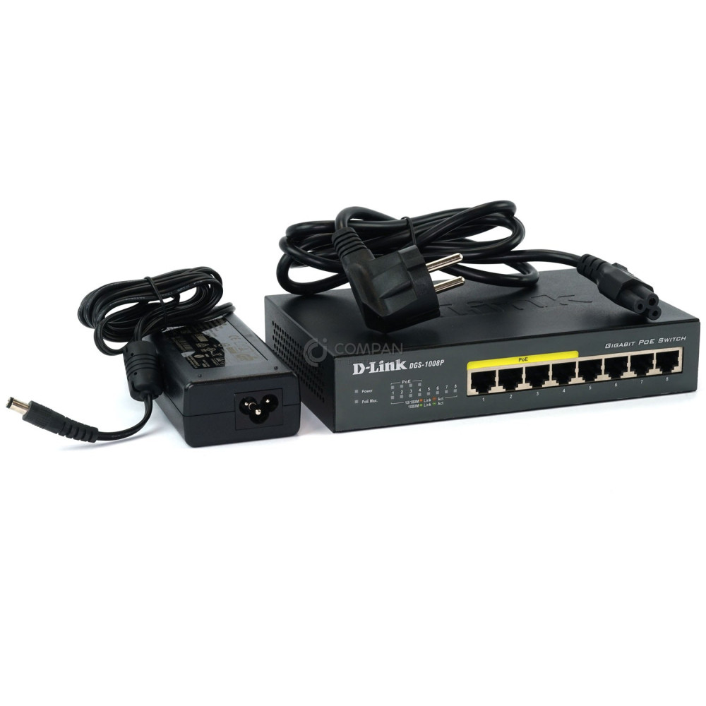 DGS-1008P D-LINK 8-PORT GIGABIT POE DESKTOP SWITCH