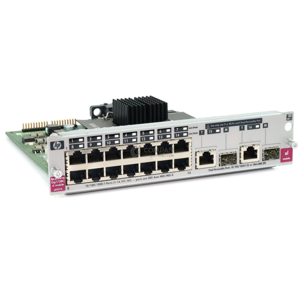 J4907A HP PROCURVE XL 16-PORT 10/100/1000 SWITCH MODULE -