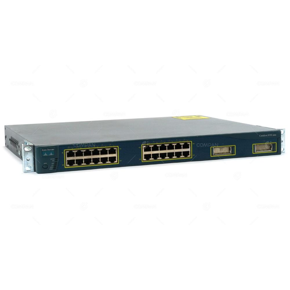 WS-C3550-24-SMI CISCO CATALYST 3550 24 PORT ETHERNET 2 PORT GBIC-BASED SWITCH