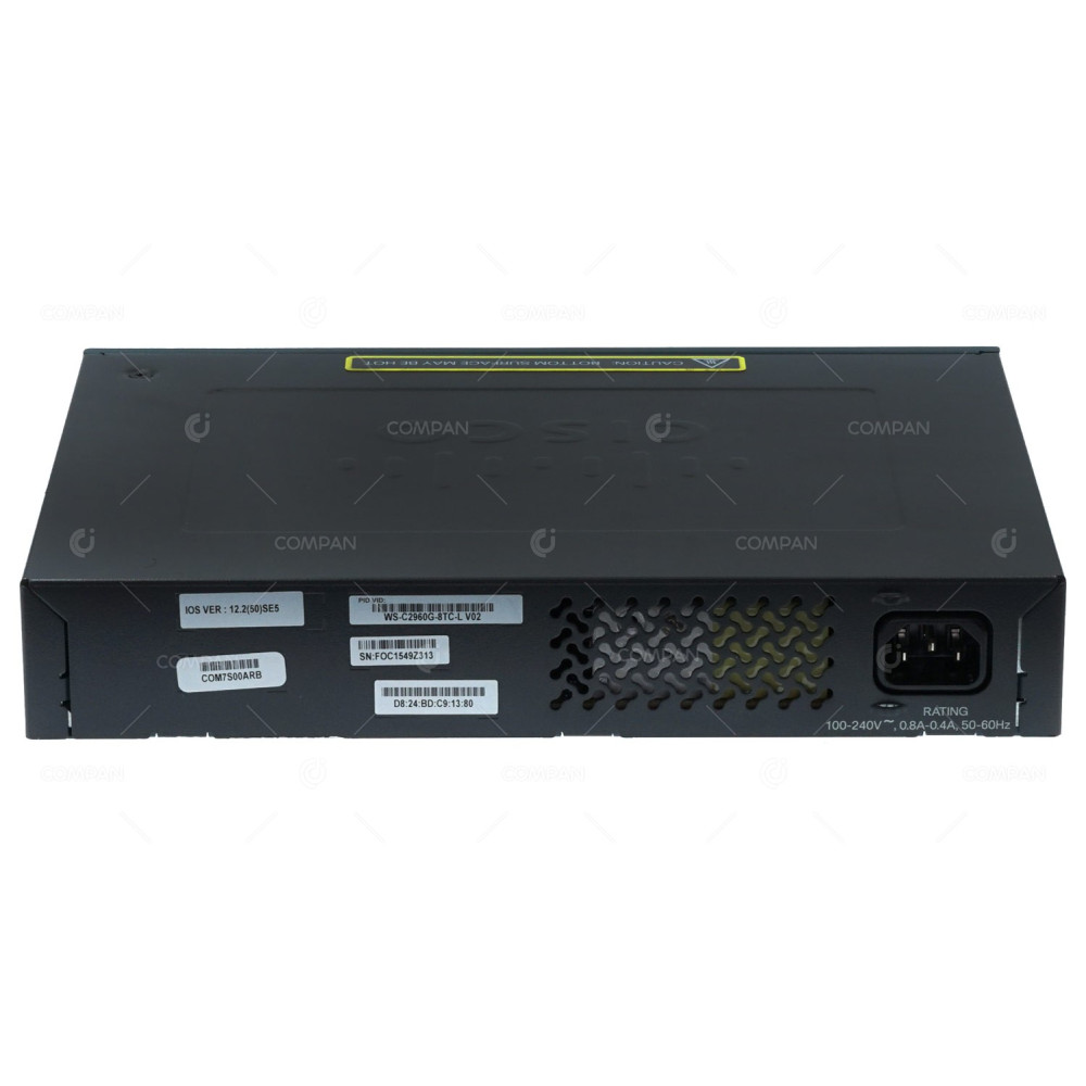 WS-C2960G-8TC-L CISCO CATALYST 2960 7 PORT 1GB ETHERNET 1 PORT 1GB RJ45 SFP COMPACT SWITCH  -