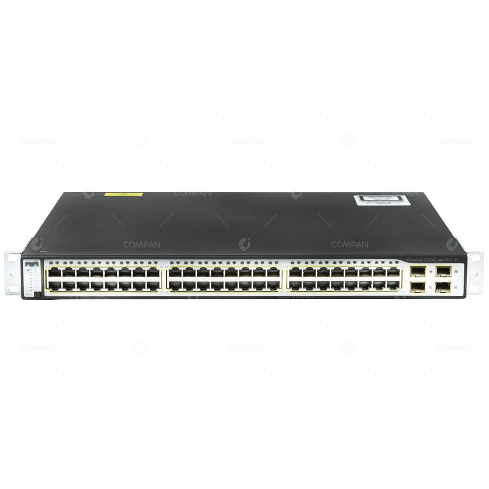 WS-C3750G-48PS-E CISCO CATALYST 3750 48 PORT 1GB ETHERNET POE 4 PORT 1GB SFP SWITCH  -
