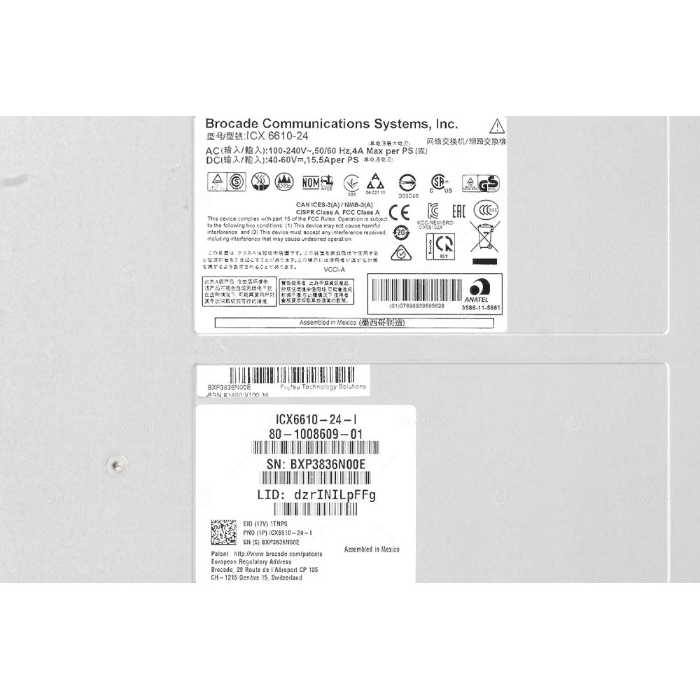 ICX6610-24-I BROCADE ICX 6610 24-PORT ETHERNET 8-PORT SFP+ SWITCH