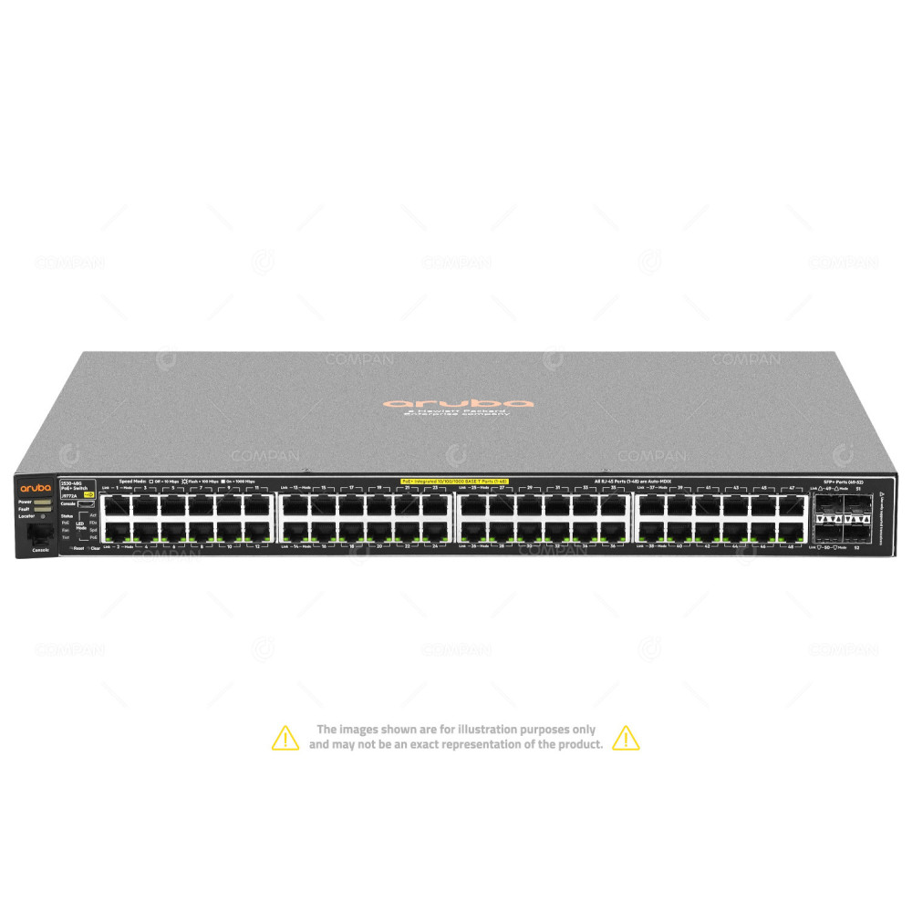 Aruba J9772A ARUBA 48x RJ-45 1Gb 4x SFP 1Gb - Power over Ethernet Switch