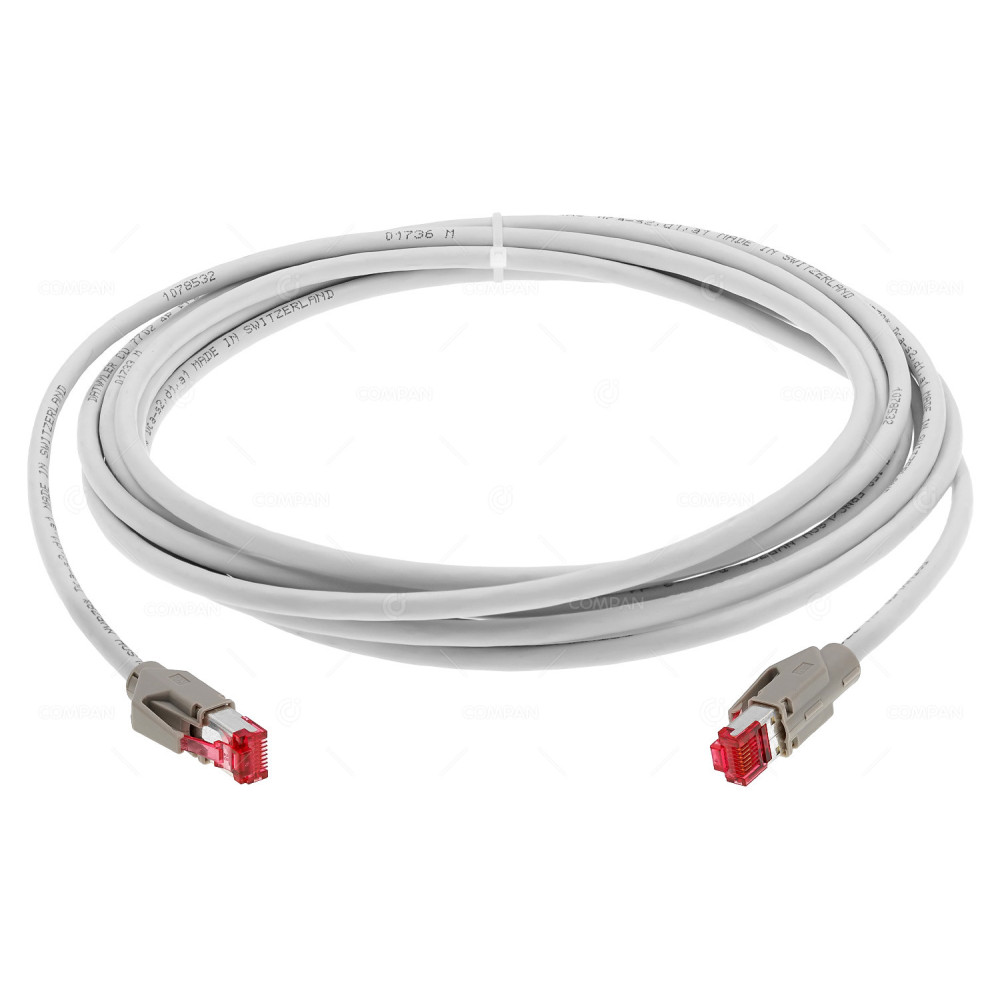 K8708GR.5  PATCHCORD RJ-45 CAT.6A LSZH 5M GRAY
