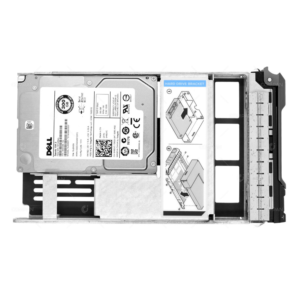 H8DVC LFF  DELL HARD DRIVE 300GB 15K 6G SAS 2.5 SFF IN 3.5 LFF HOT-SWAP	G11 G12 G13