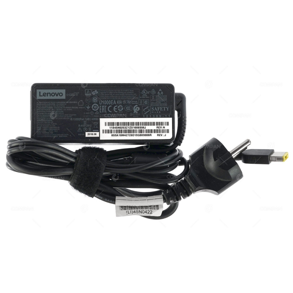 45N0254 LENOVO AC ADAPTER 65W 20V 3.25A FOR LENOVO THINKPAD SERIES