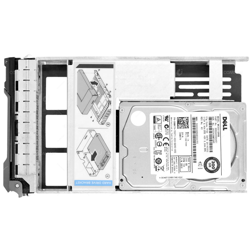 NWH7V LFF  DELL HARD DRIVE 300GB 15K 6G SAS 2.5 SFF IN 3.5 LFF HOT-SWAP	G11 G12 G13