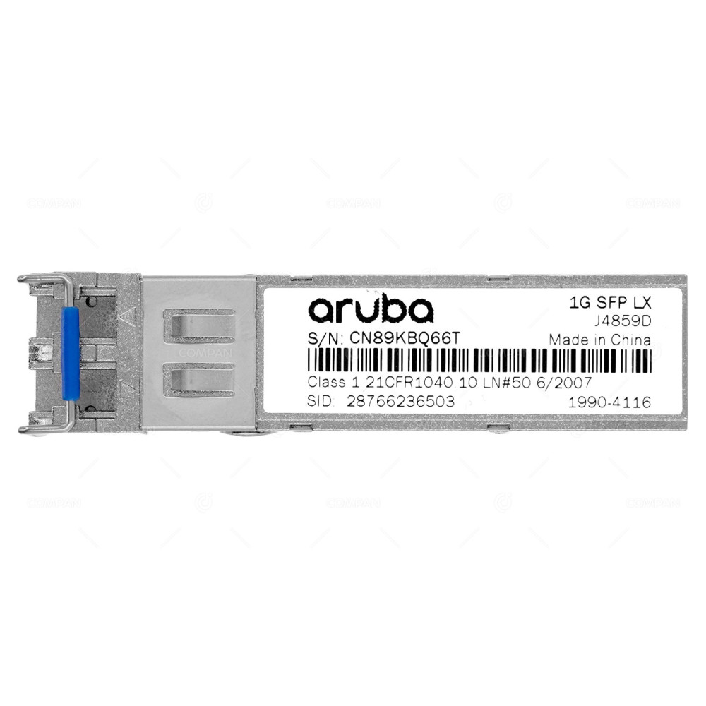 J4859D ARUBA 1Gb SFP LC LX 10KM SMF TRANSCEIVER