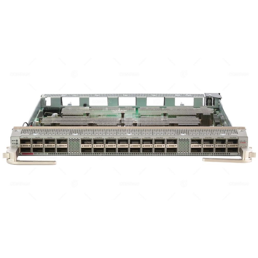 N9K-X9732C-EX  CISCO 32-PORT 100GB QSFP28 LINE CARD FOR N9K-C9508