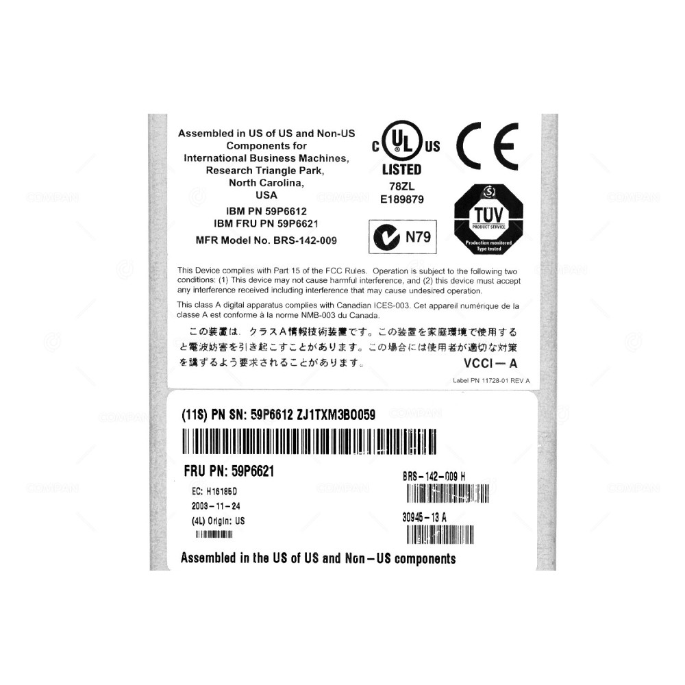 59P6621  IBM BLADECENTER DUAL PORT FIBRE CHANNEL SWITCH MODULE