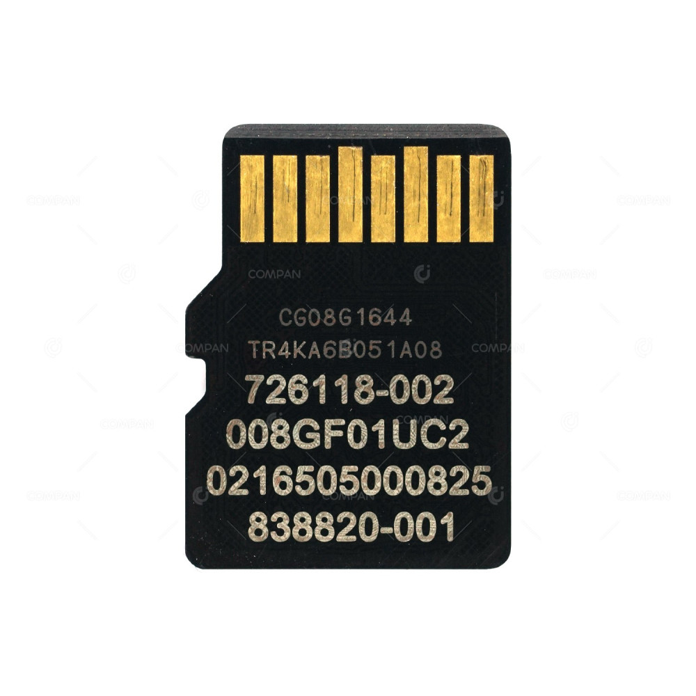 726118-002 HPE 8GB MICRO SDHC FLASH MEMORY CARD FOR HP PROLIANT DL380 G9