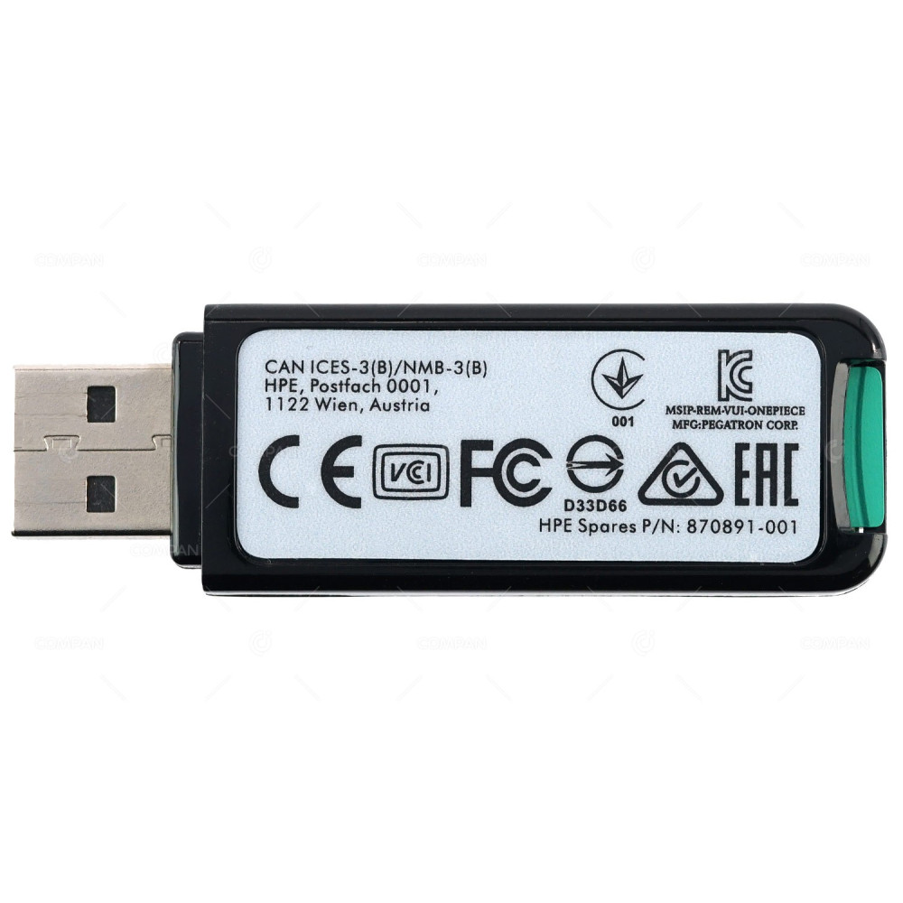 870891-001 HPE DUAL 8GB MICRO SD EM FLASH USB DONGLE KIT V3