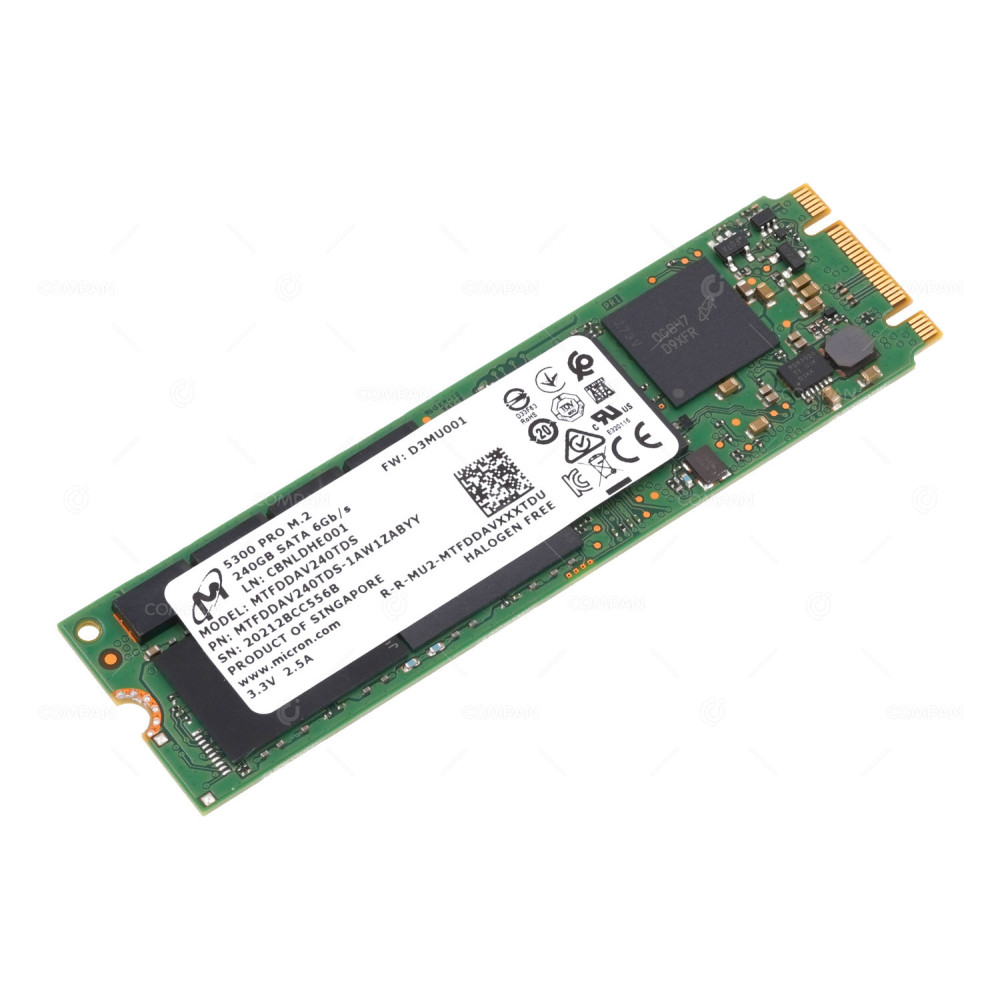 MTFDDAV240TDS  MICRON 240GB 6G SATA M.2 2280 SSD