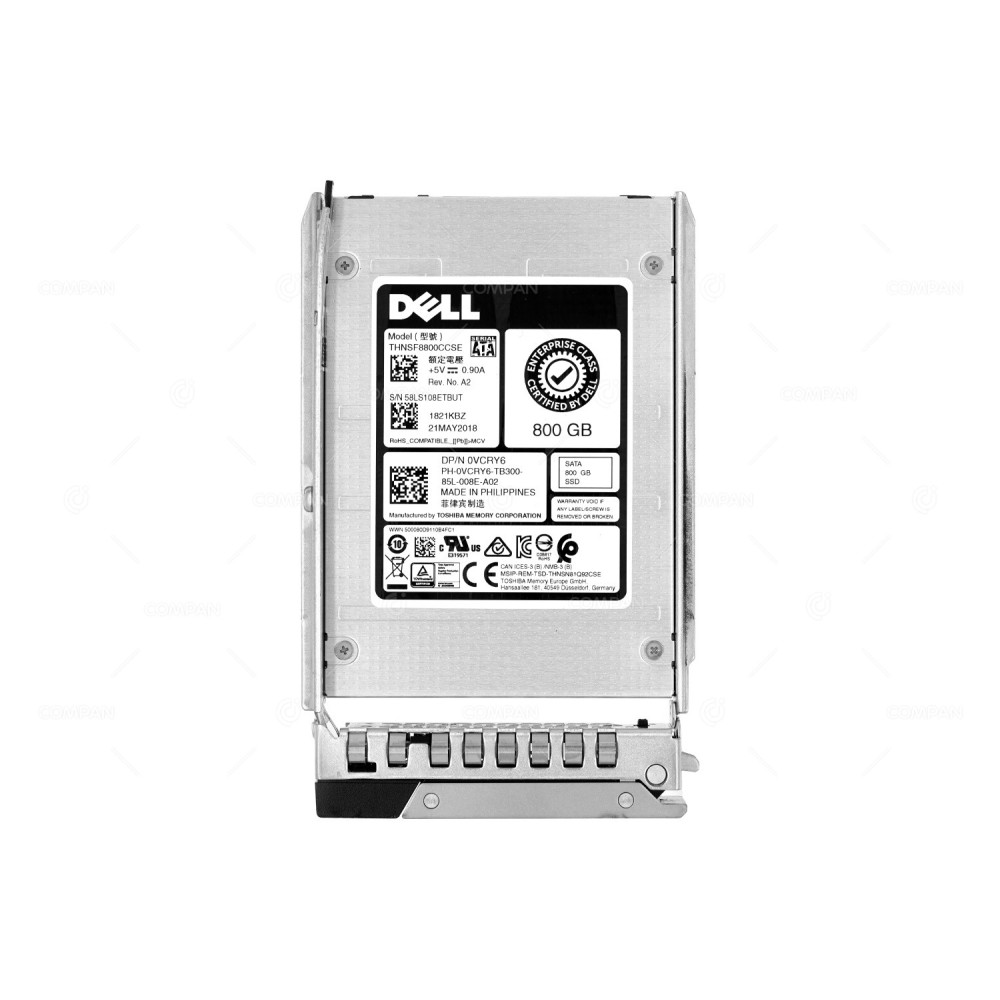VCRY6 G14  DELL 800GB 6G SATA SSD 2.5 SFF G14
