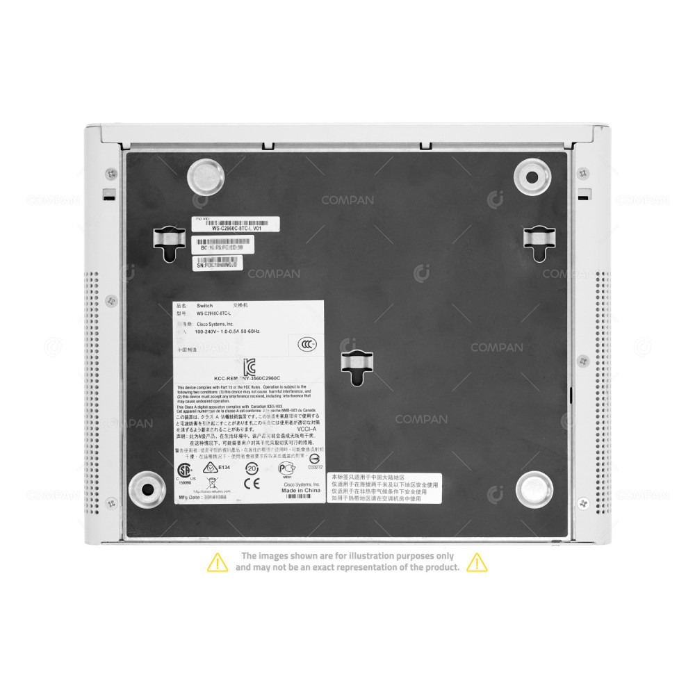 Cisco WS-C2960C-8TC-L 8x RJ-45 100Mb 2x SFP 1Gb LAN BASE Ethernet Switch