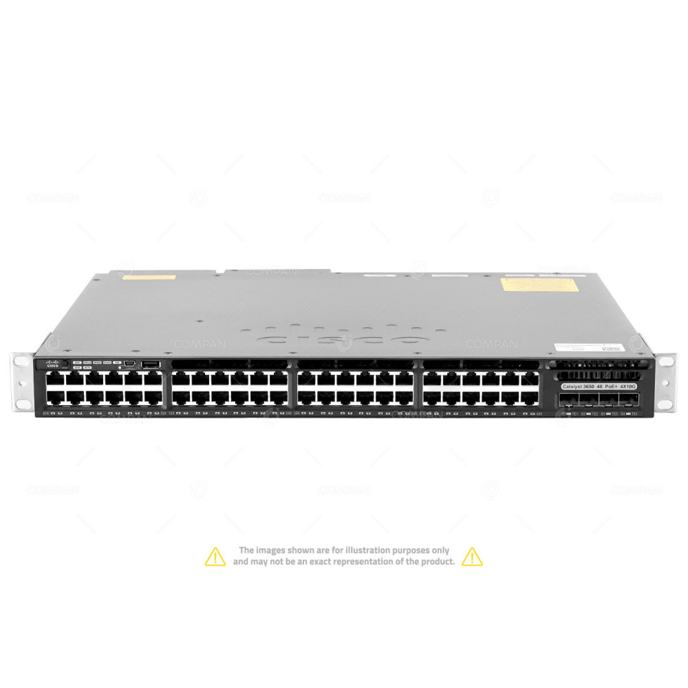 Cisco Catalyst WS-C3650-48FQ-L 48x RJ-45 1Gb 4x SFP+ 10Gb Power over Ethernet Switch