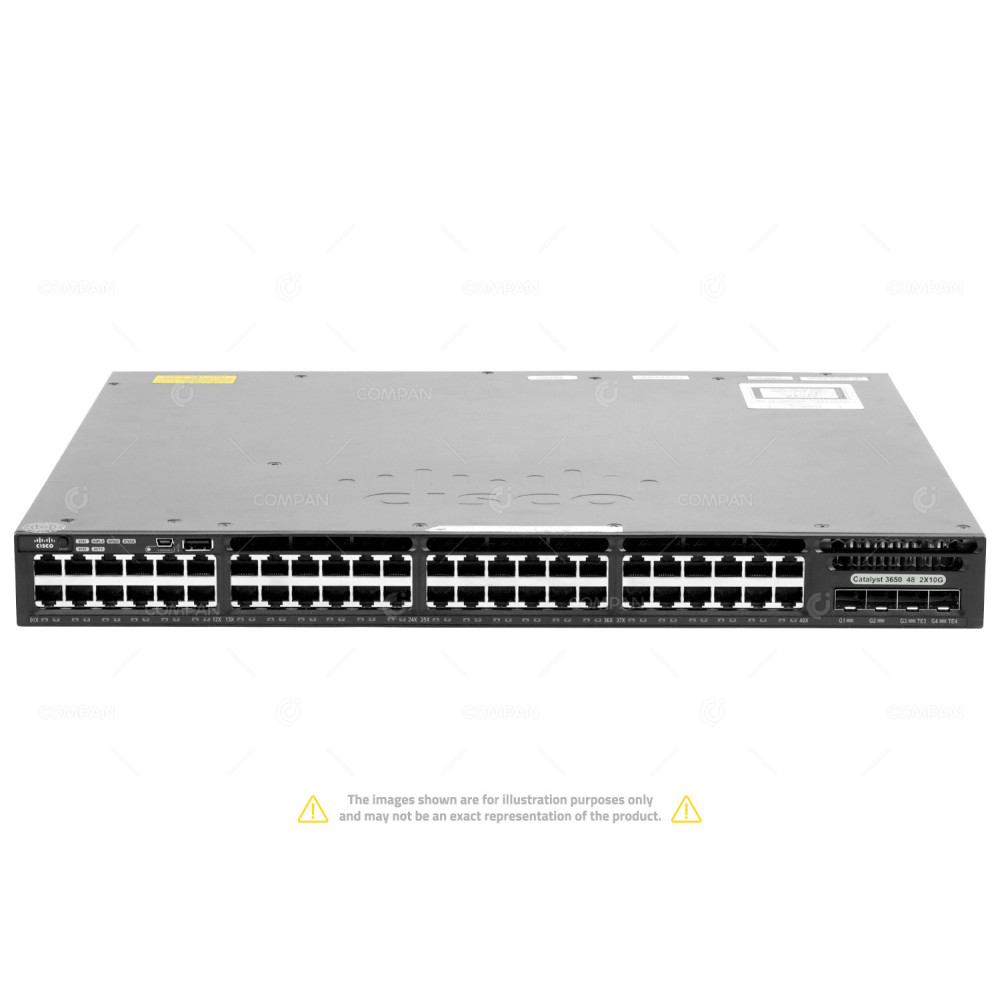 Cisco Catalyst WS-C3650-48TD-S 48x RJ-45 1Gb 2x SFP+ 10Gb Ethernet Switch
