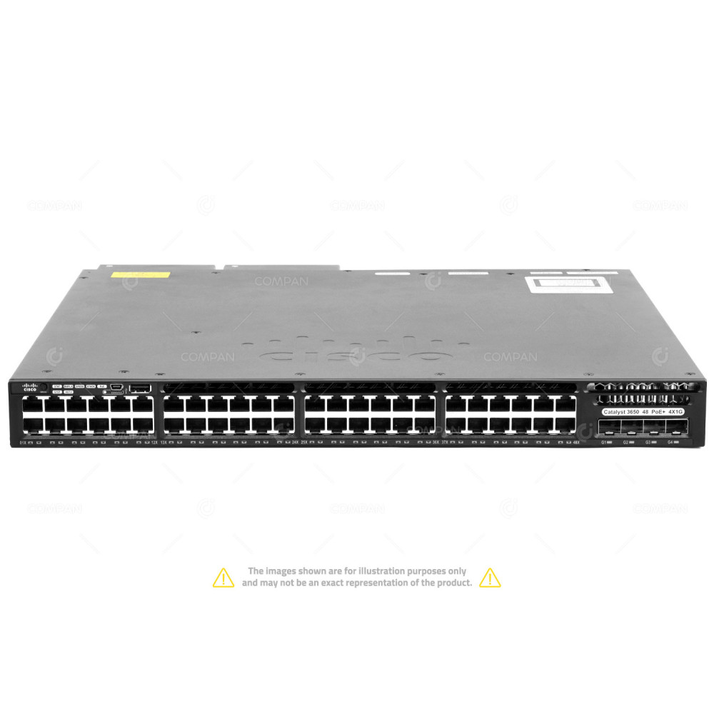 Cisco WS-C3650-48FS-L 48x RJ-45 1G 4x SFP 1G IPSERVICES PoE Switch