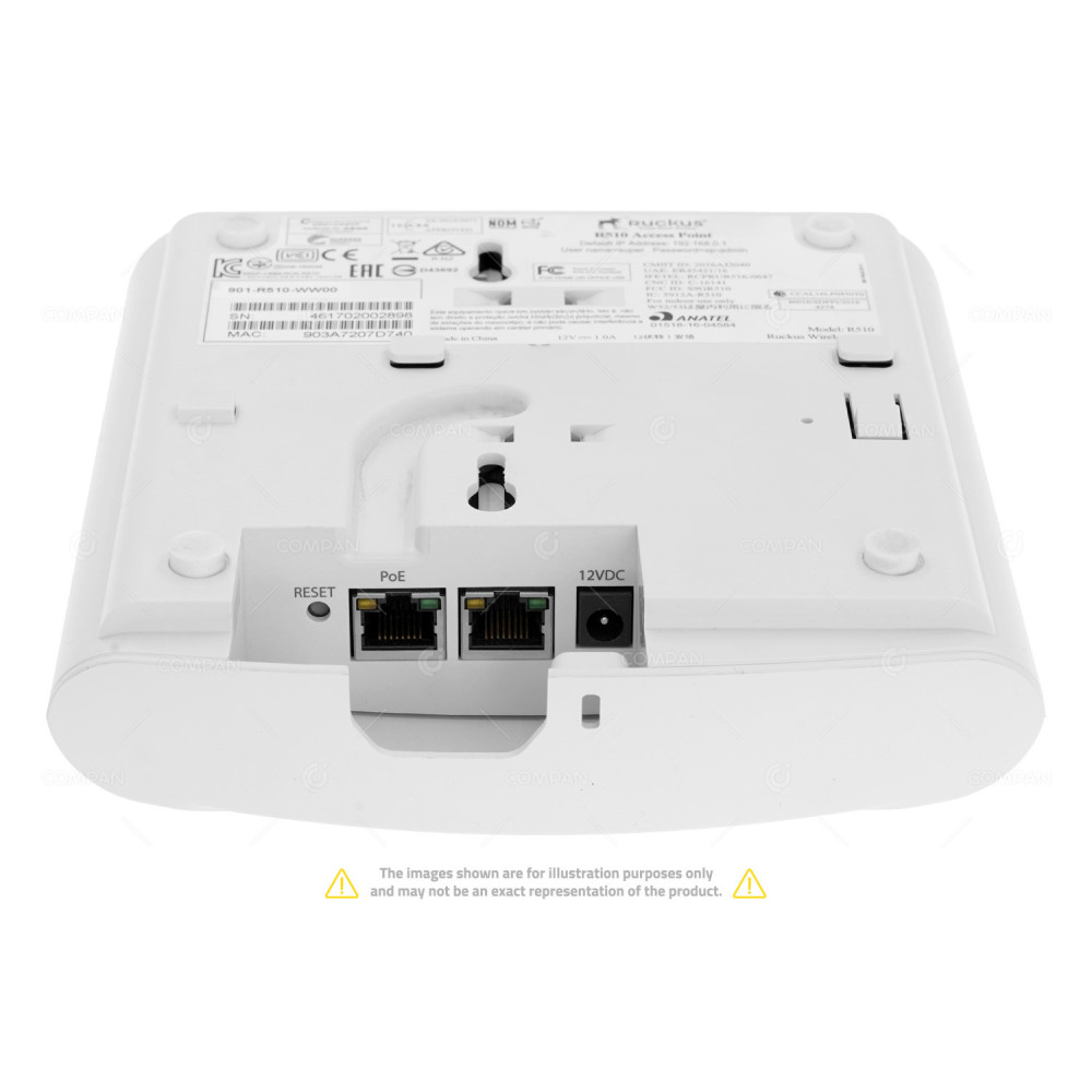 901-R510-WW00 RUCKUS R510 2X2 INDOOR ACCESS POINT 802.11 A/B/G/N/AC